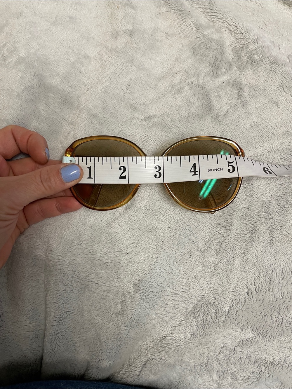 Vintage 70s Carl Zeiss Amber Oversized Women's Sunglasses- excellent shape - Picture 10 of 11